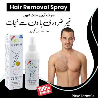 Ecrin Hair Remover Spray - Fast Painless Silky Hair Removal